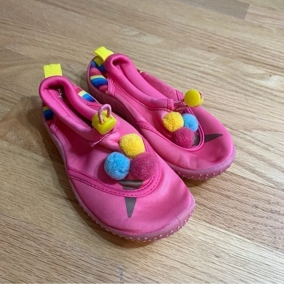 Lily & Dan Unicorn Water Shoes Pink 9 10 Kids Girls Toddler - Picture 2 of 8
